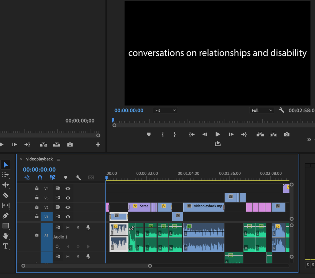 Screenshot of Adobe Premiere Pro timeline